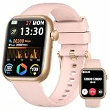 Smartwatch Damen Herren, 1.83' HD Fitness Tracker mit Schrittzähler/Blutdruckmessung/Pulsuhren/Telefonfunktion, Schlaftracker, 120+ Sportmodi, IP68 Wasserdicht Fitnessuhr&Sportuhr für Iphone Android