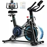 Heimtrainer Fahrrad mit Verstellbarem Magnetwiderstand, Wenoker Ergometer Hometrainer Fahrrad mit APP, LCD-Monitor, Tablet-Halter, Höhenverstellbar, Leises Fitnessbike Bis 160kg [2026 Aktualisierte]