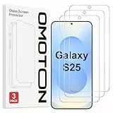 OMOTON für Samsung Galaxy S25 für Panzerglas, 3 Stück Schutzfolie kompatibel mit Samsung S25, 9H Härte Displayschutz Folie, Anti- Kratzer, Bläschenfrei, HD-Klar