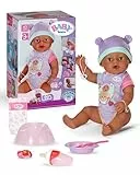 BABY Born Eva - 43 cm Large Baby Doll - 10 Functions incl. Accessories & Romper - Works Completely Without Batteries - Suitable for Children from 3 Years