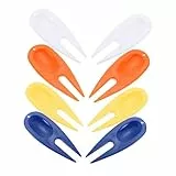 WHAMVOX 8 Stück Teiliges Golf Divot Tool aus Robustem Kunststoff Tragbare Pitchgabel für Rasenreparatur Inklusive Farben Weiß Gelb Blau Orange Praktisches Golfzubehör für Training und