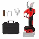 Kabellose Astschere, Bürstenlose Kabellose Gartenschere Kompatibel mit Milwaukee 18V Akku, 30mm Schnittdurchmesser Baumschere mit Ersatzklinge für einfaches Gärtnern und Baumschnitt (Ohne Akku)