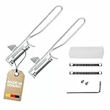 Westmark 2 Universal-Sparschäler/Pendelschäler mit geschärftem Ausstecher, inkl. Ersatzklingen-Set, Edelstahlklingen, Famos, Metall/Verchromt, 106122E6