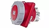 Interflex PCE – Grundlage der schiefen 125 A 3-polig 6 Stunde/S Rot