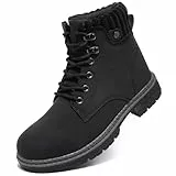 VTASQ Winterstiefel Damen Gefütterte Stiefel Warm Schneestiefel Wasserdicht Trekking-Schuhe Stiefeletten Outdoor Rutschfeste Wanderschuhe Winterboots Schneestiefel Schwarz 40EU