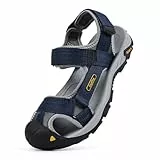 OutPro Herren Sandalen mit Gewebtem Riemen Wasserdichte Angel und Sportsandalen Geeignet für Sommeraktivitäten am Strand, Bergwandern und Trekking