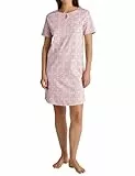 CALIDA Sweet Dreams Kurzarm-Nachthemd Damen, Länge 95cm, aus 100% Baumwolle