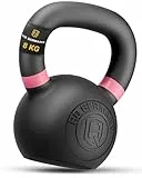 HQ Germany® Kettlebell 8kg [Pulverbeschichtung] - Gusseisen Kettlebell Set mit ±2% Gewichtstoleranz - Kugelhantel Gewicht, Hantel Gewichte Set, Kettle Bell, Premium Kettlebells mit Pulverbeschichtung
