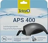 Tetra APS 400 Aquarium Luftpumpe - leise Membran-Pumpe für Aquarien von 250-600 L, schwarz