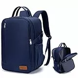 Lossga Handgepäck Rucksack 40x30x20 für Ryanair Flugzeug Reiserucksack 14 Zoll Laptop Travel Backpack für Wizz Air Unter Sitzplatz Cabin Bag Herren Damen Teenager, Dunkelblau