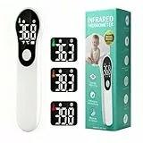 Fieberthermometer Fieberthermometer stirn–Aufladbar & Kontaktlos,Infrarot-Stirnthermometer für die ganze Familie mit sekundenschneller Messung–für Zuhause & Unterwegs