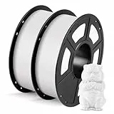 ANYCUBIC PLA Filament 1.75mm Weiß 2KG, 3D Drucker Filament, Filament-3D-Druckmaterialien, Intelligente Identifikation