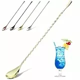 Cocktail-Rührlöffel aus Edelstahl, Barlöffel, 30,1 cm langer Griff, Cocktail-Rührer für Barkeeper oder Zuhause