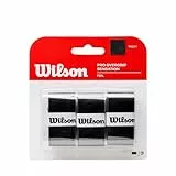 Wilson Unisex Griffband Pro Overgrip Sensation, schwarz, 3 Stück, WRZ4010BK