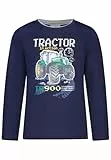SALT AND PEPPER BY KIDS PARK Jungen Langarmshirt mit leuchtendem Traktor Print T-Shirt, True Navy, 104/110 cm