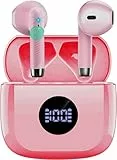 Kopfhörer Kabellos Bluetooth 5.4, Bluetooth Kopfhörer mit 4 ENC Noise Cancelling Mic, in Ear Kopfhörer 40 Std Spielzeit HiFi Stereo, USB-C kabellose Kopfhörer IP7 Wasserdicht für Arbeit und Studium