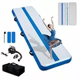 Tuxedo Sailor Aufblasbare Gymnastikmatte mit motorisierter Pumpe/Gymnastikmatte-Tasche für Zuhause, Training, Freizeit
