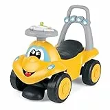 Chicco Billy Walk&Ride Eco+, Erste Schritte, 2in1 Lauflerner und Fahrgerät, einfache Montage, ergonomischer Lenker, breite Räder, mit Geräuschen und Fahrlicht, recycelter Kunststoff, 12-36 Monate gelb