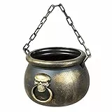 Boland 72000 - Kessel Totenkopf, Hexenkessel für Süßigkeiten oder Snacks, 13 x 19 cm, Dekoration für Karneval oder Halloween, Süßes oder Saueres
