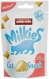 animonda Milkies Katzensnack mit Milch - Knusperkissen Selection Mixpack (6 x 30g), getreidefreie Katzenleckerli Milch Katzensnacks für Erwachsene Katzen