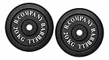 Bad Company Hantelscheiben aus Gusseisen I Gewichtsscheiben 30/31 mm für das Hanteltraining I 40 kg (2 x 20 kg)