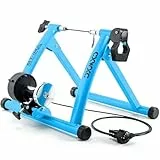 CXWXC Fahrrad Rollentrainer, Klappbar Stahl Bike Trainer mit Schnellspanner Vorderradunterlage Radtrainer für 26-29 Zoll Fahrradtraining Fahrradfahren Zuhause Indoor