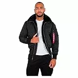 ALPHA INDUSTRIES Herren B15-3 TT Bomberjacke, Black, M