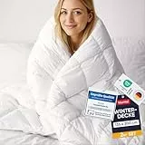 Blumtal Winterdecke 135x200 cm im 2er Set - Oeko-TEX zertifizierte Bettdecke 135x200 cm - extra Dicke Winter Decke - Steppdecke Winter - Steppbettdecke waschbar 95 °C - Füllmenge 400gsm