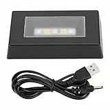 Fdit LED Light Base LED Show Stand Display Mechandise Base LED Untersetzer Farbverlauf Light Base für Modelle Kristalle Glaskunststücke Werden angezeigt