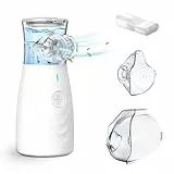 Tragbar Inhalationsgerät, JOSSIS Inhaliergerät für Kinder und Erwachsene, Partikelgröße 1-5µm, Einstellbarer Sprühnebel, USB C Aufladbarer Inhalator