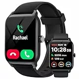 Smartwatch Herren Damen mit Telefonfunktion Alexa Built-in, 1,8' Fitnessuhr Herren mit 100+ Sportmodi, Pulsmesser SpO2 Schlafmonitor, IP68 Wasserdicht, Schrittzähler Uhr Sportuhr für Android/iOS