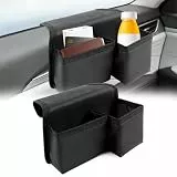 jinminamz Aufbewahrungsbox Auto, Autositz Lückenfüller, Universal Auto Armlehne Autositz Organizer, Auto Gadgets Innenraum mit Becherhalter für Car Organizer Autozubehör