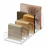 InterDesign Clarity Unterteilter Kosmetik-Organizer aus Kunststoff, mehrstufige Badezimmer-Zubehör-Organisation, farblos, 9.25' x 3.86' x 3.2'