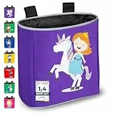 GRINSEZWERGE Kinder Laufrad Lenkertasche Fahrrad, Lenker Fahrradkorb Fahrradtasche Laufradtasche Lenkerkorb | Dreirad Scooter Roller Tasche Zubehör Kinderfahrrad | Prinzessin