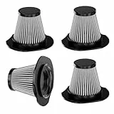 SERVOMASTER 4-Stück Ersatz-Staubsauger Filter, nur Kompatibel mit SM01, SM01BS und SM05BS Handstaubsauger kabellos, HEPA-Filter Waschbar und Wiederverwendbar