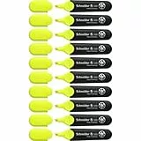 Schneider Job 150 Textmarker (aus recyceltem Kunststoff, ausgezeichnet mit Der blaue Engel) 10er Pack gelb