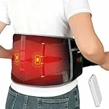 Comfytemp Wärmegürtel Vibrationsmassage für Rücken mit 25Wh Akku,155x20cm Kabellos Massagegerät mit Verstellbare Spannungsband, Rückenwärmer Heizgürtel mit USB Geschenke für Mütter, Frauen, Mama, Papa