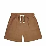 Steiff Shorts EU Größe 98 Toasted Coconut, Sommerhose, Kinder-Shorts, Kurze Hose, Babyhose für jeden Anlass, lockere Bequeme Passform, waschmaschinenfest