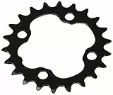 SHIMANO Kettenblatt DEORE 3-Fach – 22 Zähne – 64 mm Lochkreis – Schwarz – Stahl, Y1LD22000