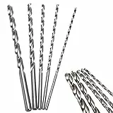 Spiralbohrer Set Extra Lange HSS Direkt Schaft Bohrer Bit 200mm, 4/5/6/8/10mm Durchmesser