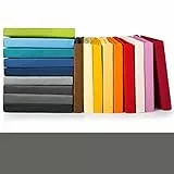 CelinaTex Jade Spannbettlaken 140x200-160x200 cm dunkel grau Microfaser Spannbetttuch Jersey Bettlaken