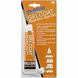 Yachticon Gelcoat Reparatur Spachtel weiß 70 g – 1-K Kunstharz-Spachtel zur Ausbesserung von Kratzern, Haarrissen & kleinen Löchern auf Gelcoat, Kunststoff, Holz und Metall – Made in Germany