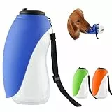 Große Hunde-Wasserflasche 24 Unzen Praktischer Hunde-Wasserspender Welpen-Reise-Wassernapf Tragbare Haustier-Wasserflasche | Auslaufsichere Flasche, perfekte Größe für alle Hunderassen