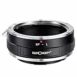 K&F CONCEPT Objektivanschlussadapter EOS-L Manueller Fokus, kompatibel mit Canon (EF/EF-S) Objektiven auf L-Mount-Kameragehäuse.