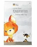 lila liebt dich® Besonders hautfreundliche Kinder Tattoo Zauberhafte Wald Tiere, Geburtstag Mitgebsel Kinder, Give Aways Kindergeburtstag – 6 gleiche Bögen
