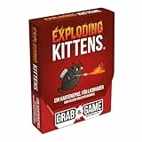 Exploding Kittens, Exploding Kittens: Grab & Game, Partyspiel, Kartenspiel, 2-4 Spieler, Ab 7+ Jahren, 10 Minuten, Deutsch, Mehrfarbig, Bunt