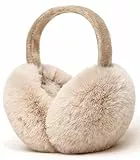 Unning Winter Ohrenwärmer Damen Verstellbar & Faltbare Ohrenschützer Mode Kunstpelz Weich Ohrenschütz Plüsch Ear Muffs for Women