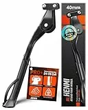 HENMI Fahrradständer 24-29 Zoll Pro+,Fahrradständer mit 2 Löchern,Stabil Seitenständer,Konzipiert für E-Bike und MTB,40mm Loch für M6 Schrauben geeignet