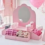 Ginger Ray Pink Pamper Station and Treat Stand with Mirror Birthday Party Decoration