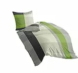 Bierbaum Bettwäsche 4643_06, Satin Basic, Designed in Germany, 155 x 220 cm, silber